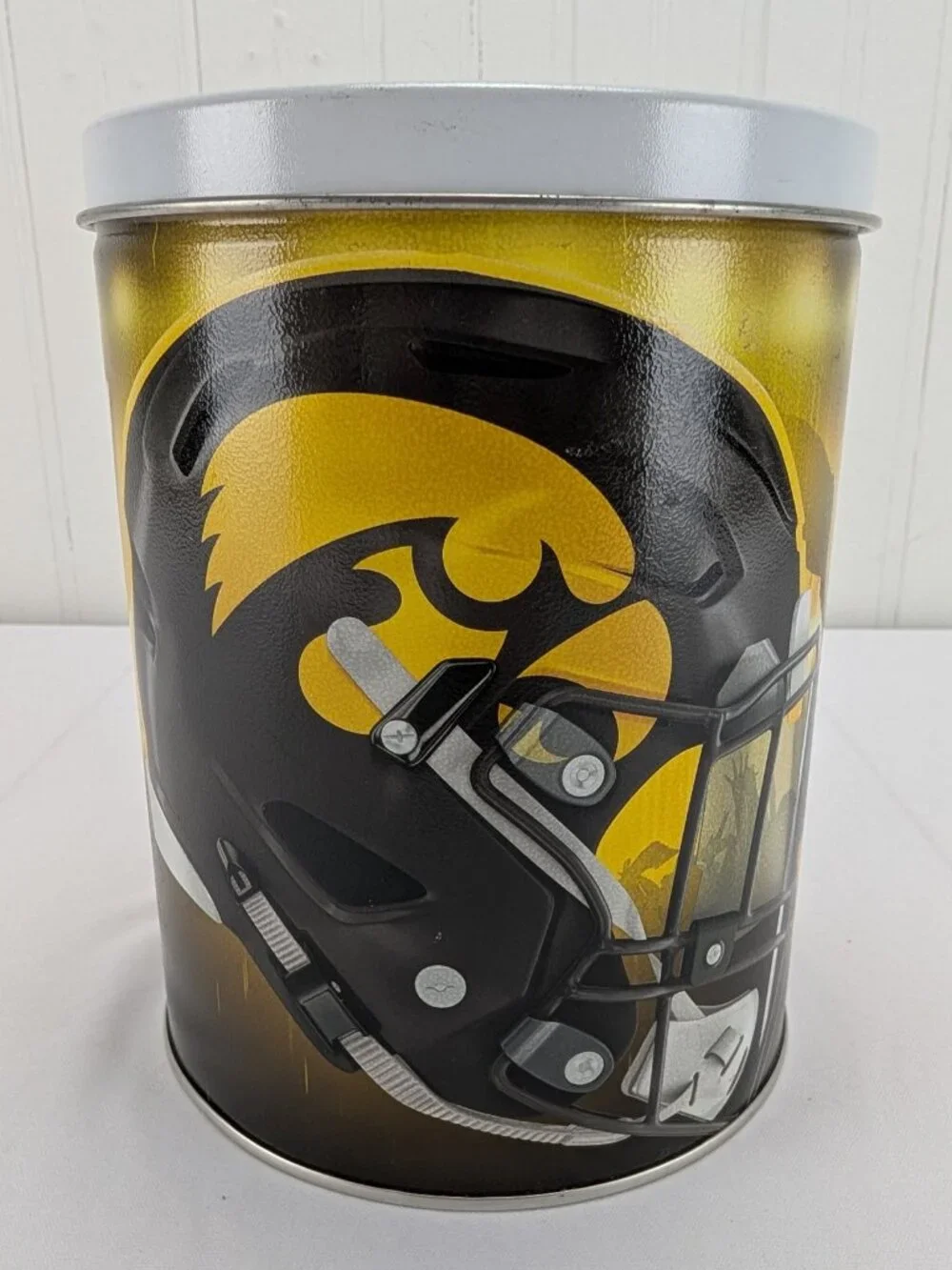 Iowa Hawkeyes Metal Tin Storage Container Go Hawks Lets Get Loud Fan Shop